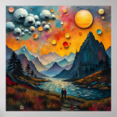 Eeuwige wonderen van een fantastisch buitenaards l poster (Voorkant)