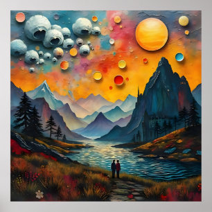 Eeuwige wonderen van een fantastisch buitenaards l poster