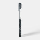 Eeuwige zandloper: de zwarte kat van de tijd iPhone hoesje (Linkerkant)