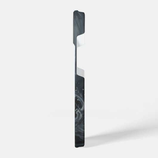 Eeuwige zandloper: de zwarte kat van de tijd iPhone hoesje (Linkerkant)