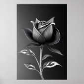 Eeuwige Zilveren Roos Poster (Voorkant)
