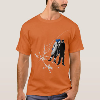 Eeuwige zonneschijn van het witte, reuzenloze zwoe t-shirt