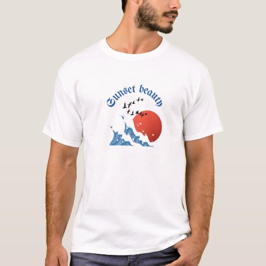 Eeuwige Zonsondergang Bliss T-shirt (Voorkant)