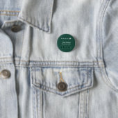Eeuwiggroene slee familiewinterglow ronde button 3,2 cm (In situ)