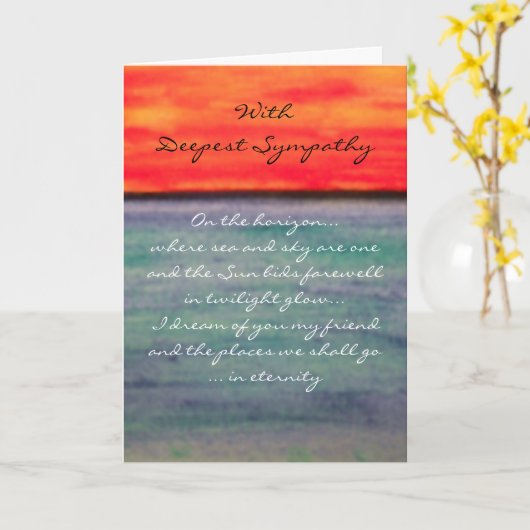 Eeuwigheid… De diepste Kaart van de Sympathie (Gele Bloem)