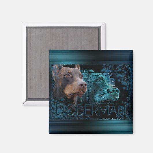 Eeuwigheid - Doberman Magneet (Voorkant / Achterkant)