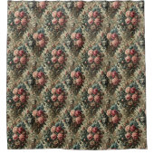 Eeuwigheid is vaak genoeg - gotische bloemmotief douchegordijn (Voorkant)