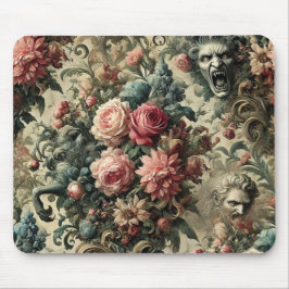 Eeuwigheid is vaak genoeg - gotische bloemmotief muismat