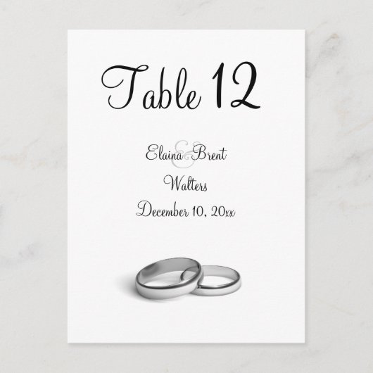 eeuwigheidstabel briefkaart (Voorkant)