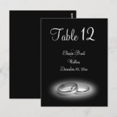 Eeuwigheidstabel (zwart) briefkaart (Voorkant / Achterkant)