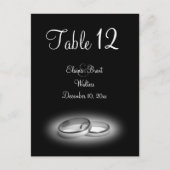 Eeuwigheidstabel (zwart) briefkaart (Voorkant)