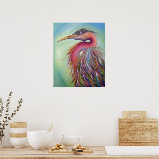 Eeva Egret Free Wings Original Poster (Keuken)