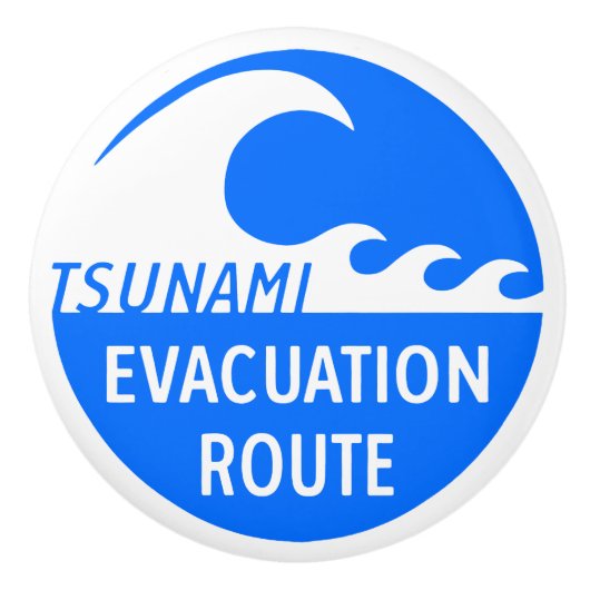 Eevacuatieroutewegteken Keramische Knop (Voorkant)