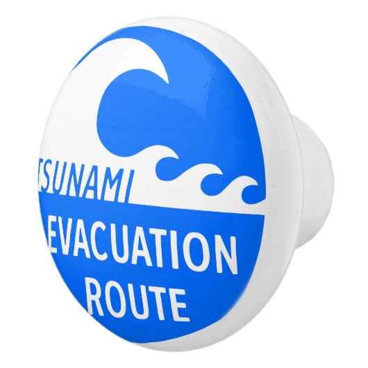 Eevacuatieroutewegteken Keramische Knop (Rechts)
