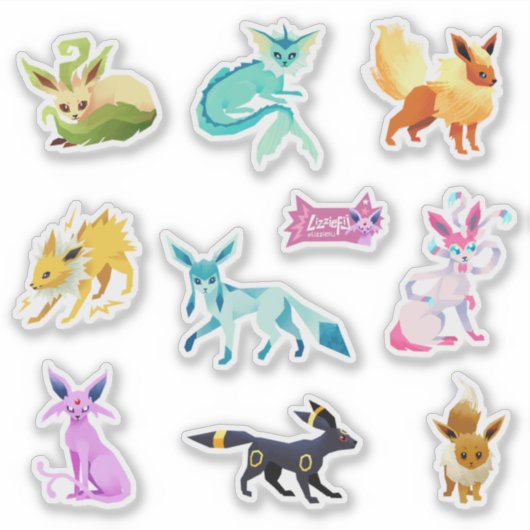 Eeveelutions sticker set (Voorkant)