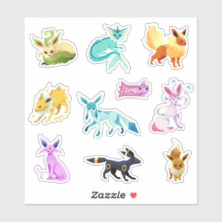 Eeveelutions sticker set