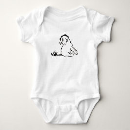 Eeyore die naar zijn staart kijkt Baby Bodysuit 