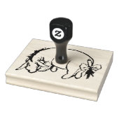 Eeyore inspecteert zijn staart rubberstempel (Stempel)