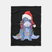 Eeyore Santa Claus  Fleece Deken (Voorkant)