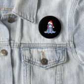 Eeyore Santa Claus Ronde Button 5,7 Cm (In situ)