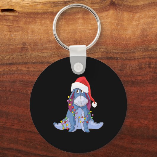 Eeyore Santa Claus  Sleutelhanger (Voorkant)