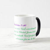 Ef. 2:10, mama's Life Verse :) Magische Mok (Voorkant rechts)