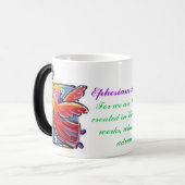Ef. 2:10, mama's Life Verse :) Magische Mok (Voorkant links)