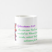 Ef. 2:10, mama's Life Verse :) Magische Mok (Center)