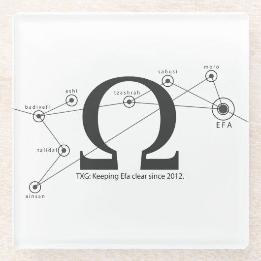 Efa wissen Onderzetter behouden (Voorkant)