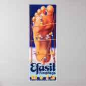 EFASIT Fusspflege Foot Cream Lotion Pedication Ad Poster (Voorkant)