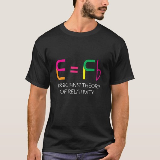 EFb Muzikanten Relativiteitstheorie T-shirt (Voorkant)