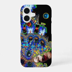 EFEEMERE VROUW  / Kleurrijk Fractal Masker, Edelst iPhone 16 Hoesje