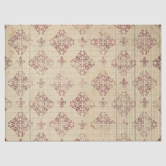 Efemeer Bourgondië Papier Serie Design 12 (Voorkant)