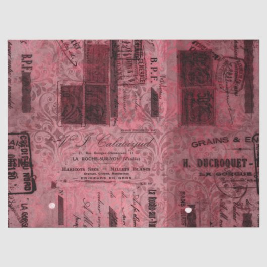 Efemeer Burgundy Papier Serie 9 (Voorkant)