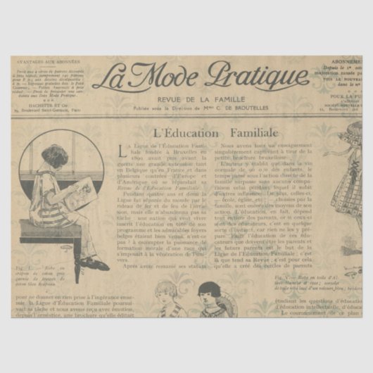 Efemeer Frans Papier Serie Design 8 (Voorkant)