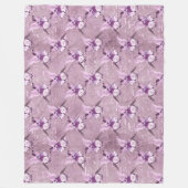 Efemeer Lavendel Papier Serie Ontwerp 10 Fleece Deken (Voorkant)