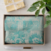 Efemeer Turquoise Papier Serie Design 10 (Geschenk)