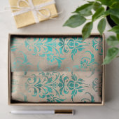 Efemeer Turquoise Papier Serie Design 3 (Geschenk)