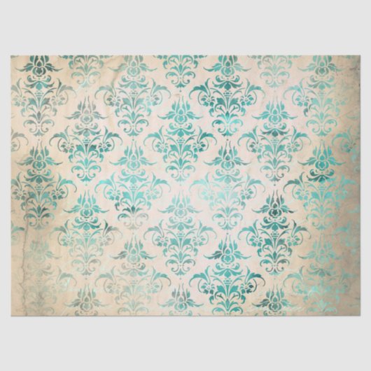 Efemeer Turquoise Papier Serie Design 3 (Voorkant)