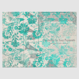 Efemeer Turquoise Papier Serie Design 4