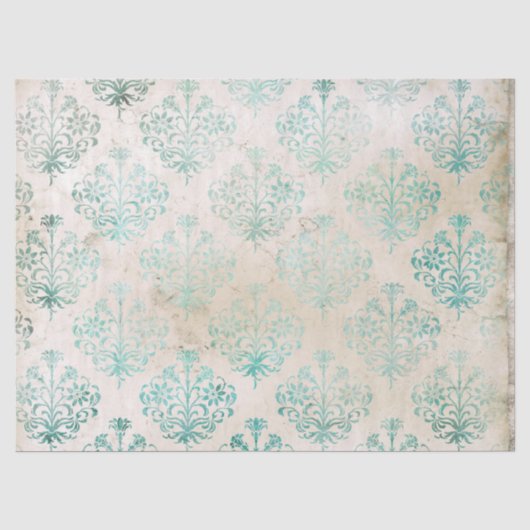 Efemeer Turquoise Papier Serie Design 6 (Voorkant)