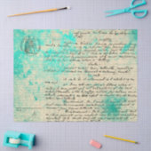 Efemeer Turquoise Papier Serie Ontwerp 14 (Craft)