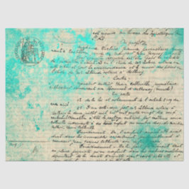 Efemeer Turquoise Papier Serie Ontwerp 14