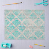 Efemeer Turquoise Papier Serie Ontwerp 17 (Craft)