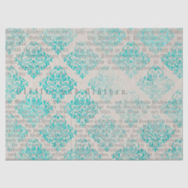 Efemeer Turquoise Papier Serie Ontwerp 17