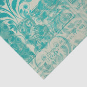 Efemeer Turquoise Papier Serie Ontwerp 19 (Detail)