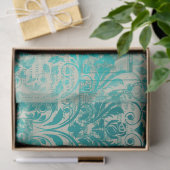 Efemeer Turquoise Papier Serie Ontwerp 19 (Geschenk)