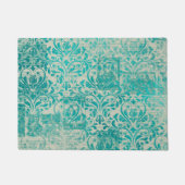 Efemeer Turquoise Papier Serie Ontwerp 19 Deurmat (Voorkant)
