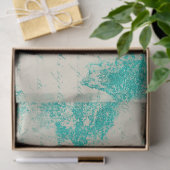 Efemeer Turquoise Papier Serie Ontwerp 5 (Geschenk)