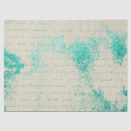 Efemeer Turquoise Papier Serie Ontwerp 5